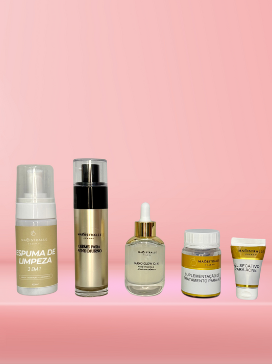 Kit de tratamento para acne
